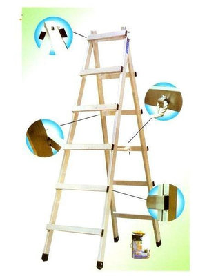 【優質五金】7尺焊接式活動梯 可荷重90kg 行走梯 走路梯 鋁梯子~終生保修