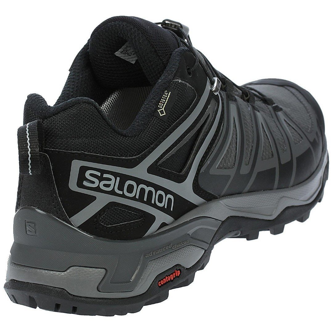 CodE= SALOMON X ULTRA 3 GTX 防水登山野跑鞋(黑灰) 406596 索羅門慢跑 