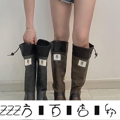 方塊百貨-❥日本野鳥協會雨靴子女夏騎士靴百搭復古長筒靴戶外防水雨鞋觀鳥靴-服務保障