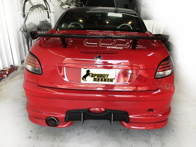 PEUGEOT 206CC 客製化訂做 尾翼  實車