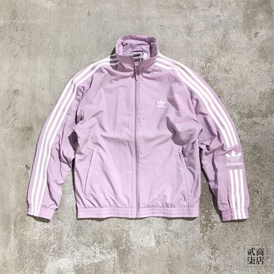 (貳柒商店) adidas Originals Lock Up TT 女款 紫色 粉紫 三葉草 外套 防風 ED7541