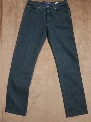 =^.^= TRUSSARDI 牛仔長褲 義大利製 深藍色 W32 ($561)