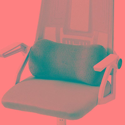 辦公室護腰靠墊辦公椅腰枕久坐人體工學電腦座椅腰部靠背墊記憶棉