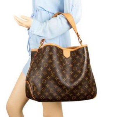 Louis Vuitton M40353 Delightful MM Brown Monogram Canvas Hobo