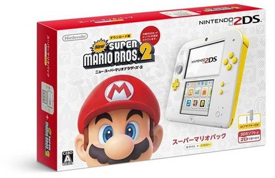 任天堂 Nintendo 2DS 主機 日規機 超級瑪利歐2 限定主機 含遊戲 (附原廠充電器+保護貼)【台中恐龍電玩】