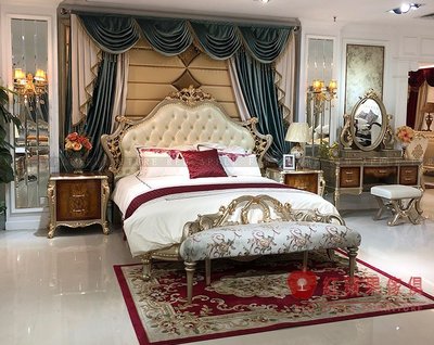 [紅蘋果傢俱] MDS-72 新古典系列 美式奢華 歐式系列 雙人床 床架 數千坪展示