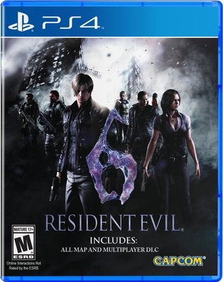 天空艾克斯 PS4 惡靈古堡6 Biohazard 6 Resident Evil 6 英文版 二手