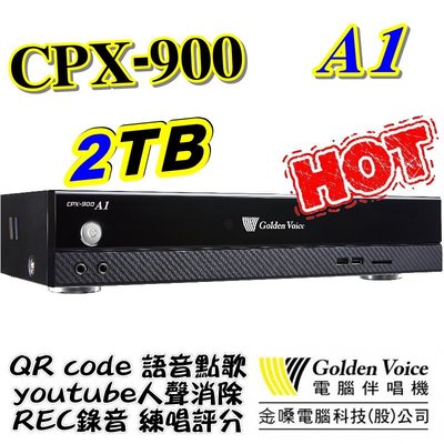 金嗓 電腦科技(股)公司 CPX-900 A1 電腦點歌機 GoldenVoice 2TB 另有3TB