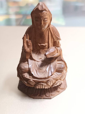 早期 木雕 印度老山檀香 觀音菩薩