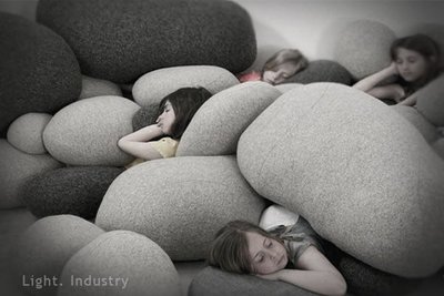 【 輕工業家具 】設計款鵝卵石抱枕組-石頭靠墊懶人沙發椅墊懶骨頭現代家具擺飾桌椅工業風復古