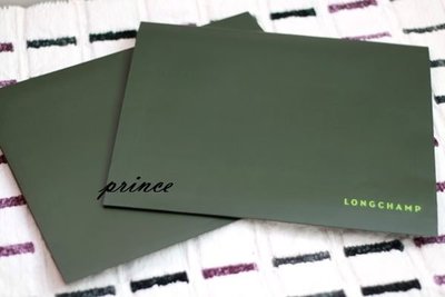 【巴黎王子1號店】《Longchamp》原廠 綠色 防水紙袋／紙袋／購物袋／禮物袋~ 加購區~現貨