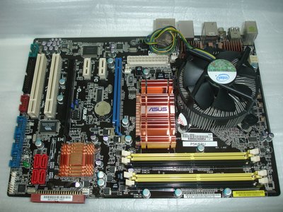 【電腦零件補給站 】華碩P5K/EPU主機板 + Core 2 Quad Q6600 2.4G四核心CPU含風扇