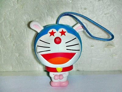 #L.(企業寶寶公仔娃娃)少見麥當勞身體可折疊哆啦A夢(Doraemon)兔子公仔吊飾!--值得收藏!