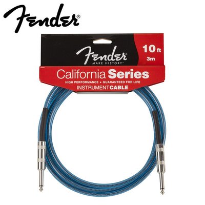 [老羊樂器店] Fender California系列 10呎 10尺 3米 多色 導線 雙直頭 0990510002