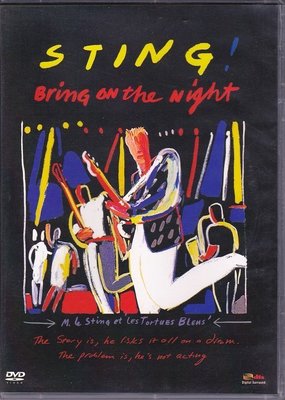 音樂居士新店#Sting Bring On The Night  斯汀：搖滾之夜音樂會 D9 DVD
