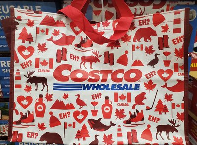【小如的店】COSTCO好市多代購~KEEPCOOL 加拿大購物袋(1入)長短繩設計.可水洗