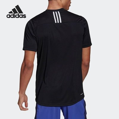 100％原廠Adidas愛迪達運動短袖男 M 3S BACK TEE 圓領透氣舒適運動T恤 GM2126