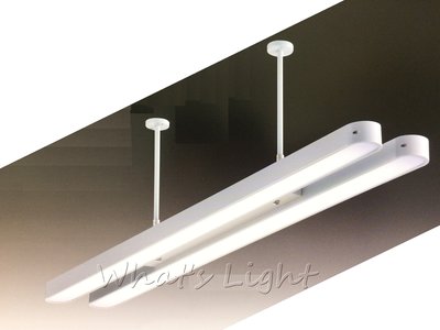 划得來LED燈飾~現代時尚高質感 T5 28W高功率 懸吊可伸縮 柔光吸頂日光燈 OA辦公室照明 (P60432)