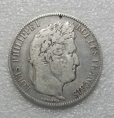 【二手】 法國菲力普1840年5法郎銀幣1750 外國錢幣 硬幣 錢幣【奇摩收藏】