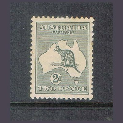 【雲品5】澳洲Australia 1915 Sc 38 Kangaroos MH 庫號#BF501 65094