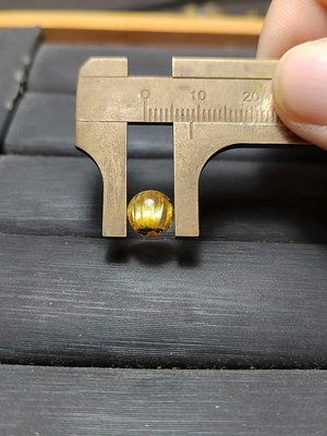 二手 鈦晶珠徑8mm，重0.87g，純天然鈦晶珠子單珠散珠， 古玩 擺件 十大雜項【紫竹齋】2124