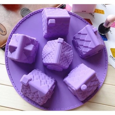 房屋造型矽膠模 蛋糕模 布丁模 皂模 蠟燭模