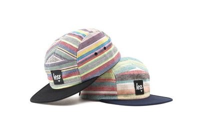 { POISON } LESS SQUARE LOGO CAMP CAP Rainbow Stripe 彩虹紋 五片帽