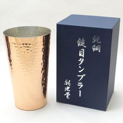 日本新光堂 銅杯 純銅 鎚目COPPER 100 水杯 杯子 杯 日本製- 500ml