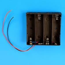 【666】A193=4節14.8V 18650電池盒帶紅黑線 帶線電池盒鋰電池盒 充電串聯使用 尺寸75.8*81*19