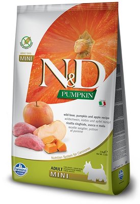 義大利 法米納FARMINA 天然南瓜無穀系列 全齡犬-野豬蘋果-小顆粒 PD-5 狗飼料(2.5KG)