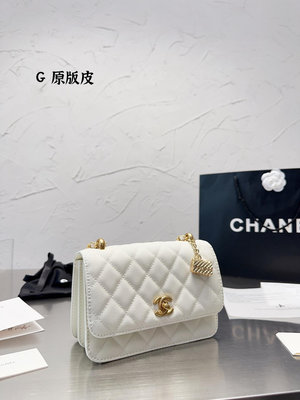 【全球優品滙】皮  Chanel 鏈條 新款包牛皮版本 時裝休閑 不挑衣服尺寸19 12cm N.O40236