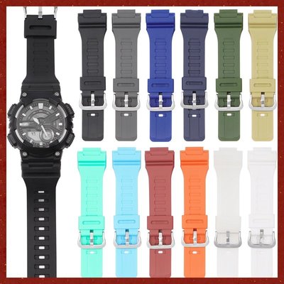 Yifilm 矽膠錶帶卡西歐 AQ-S810 AEQ-110 MCW-200H 男士運動錶帶手鍊耐用樹脂腕帶配件