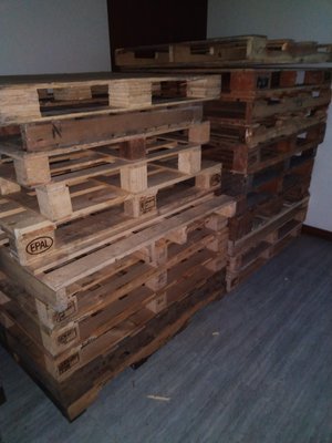 歐規歐製木棧板, 木頭棧板, 棧板, 80 x 120 cm, 極新! 僅使用過一次!