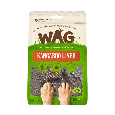 澳洲 WAG 天然澳 | 天然零食 袋鼠肝臟 | 200g 狗零食 純肉零食