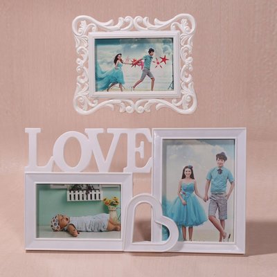 相片架寫真7寸歐式相框擺臺創意兒童婚紗LOVE組合~獨特爆款 優惠價 ！