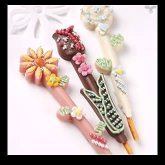 日本 貝印 鬱金香雛菊玫瑰花棒棒餅矽膠模型 可做巧克力+果凍FP-5367（烘培樂）