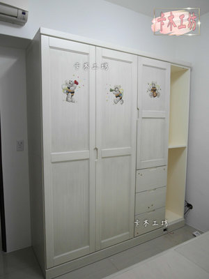 卡木工坊 量身訂作 拉門衣櫃 衣櫥 拉門衣櫃 實木家具 系統家具 客製化 台灣製