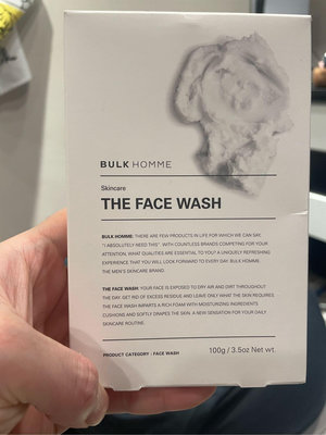 日本 本客 BULK HOMME The Face Wash 潔顏霜 洗面乳100G 洗顏料 濃密泡沫