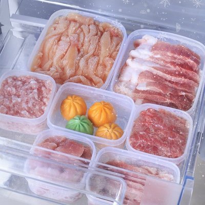 凍肉保鮮盒備菜盒子冰箱肉類收納分裝蔥姜肉絲冷凍盒專用特艾超夯 精品