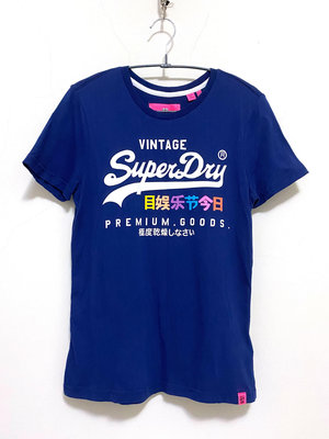 Superdry 極度乾燥 專櫃 藍色 短袖 T恤