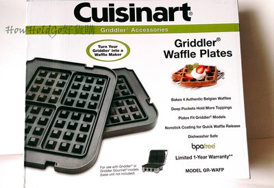 Cuisinart GR-4N Griddler 美國原廠 鬆餅烤盤*1對, 2019年10月中到台全新款【預購】