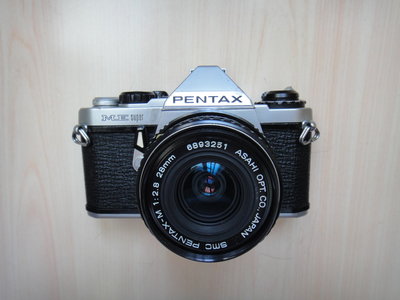 【康泰典藏】PENTAX ME SUPER 單眼相機+PENTAX 28MM F2.8定焦鏡頭~AE-1.FM2玩家可參
