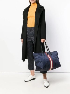 【全新正貨私家珍藏】Bally 男女通用帆布商務旅行手提包子母包旅行袋((全新現貨))黑色/藍色