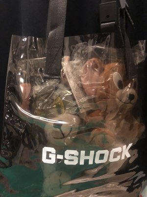 黑色 螢光黃 G-SHOCK 透明 購物袋 限量