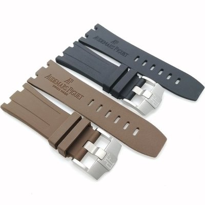 森尼3C-好品質適配AP橡膠手錶帶皇家橡樹離岸15710系列凹型接口錶帶28mm男錶鏈-品質保證