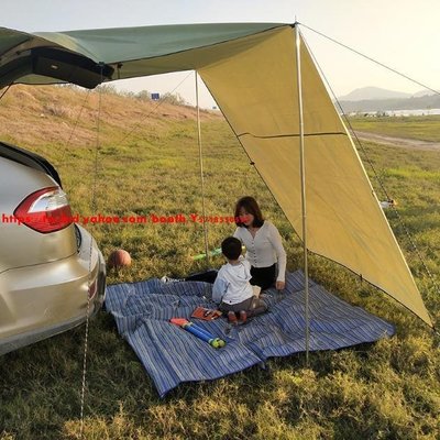 天幕帳篷汽車側邊遮陽SUV車邊側帳篷便攜戶外越野車露營車載裝備-促銷 正品 現貨