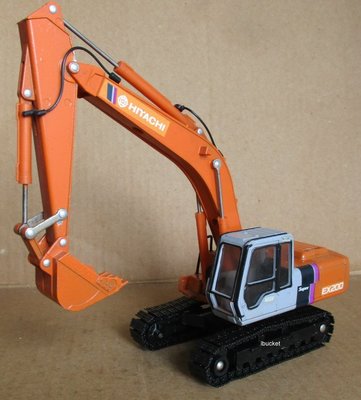 絕版品 HITACHI EX200-2 1/40怪手挖土機模型---無外盒