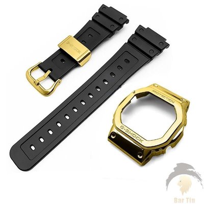 熱銷  矽膠錶帶+卡西歐 G-Shock DW5600 /GWM-5610 /GW-5000 不銹鋼錶殼橡膠錶帶錶帶