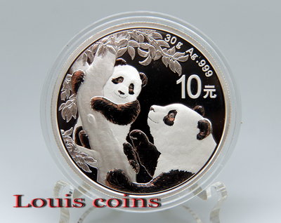 【Louis Coins】C005‧中國‧熊貓2021年30g紀念銀幣