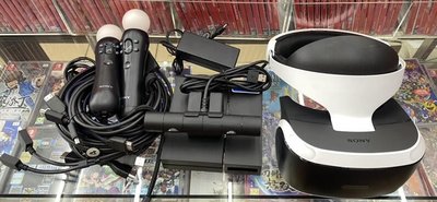 二手商品PS4專用 PSVR VR豪華全配組 贈網紋流線型收納包&VR專屬遊戲(隨機)【板橋魔力】